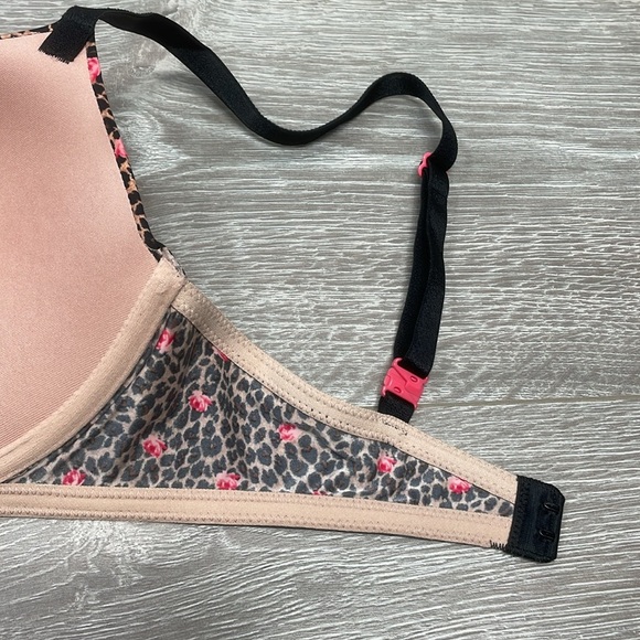 Victoria’s Secret Push-Up Bra Cheetah Rose Animal Print 34D - Picture 15 of 15